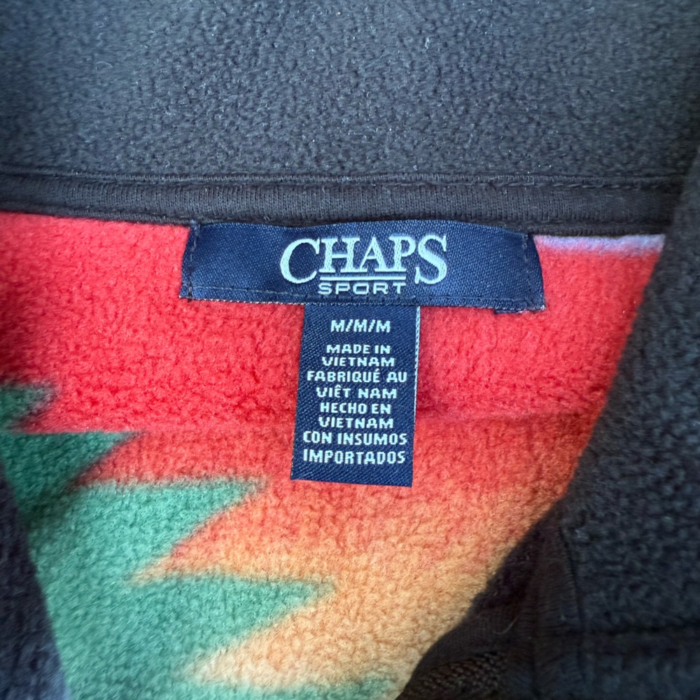 Chaps Multicolor Zip-Up Vest - Picture 3 of 5